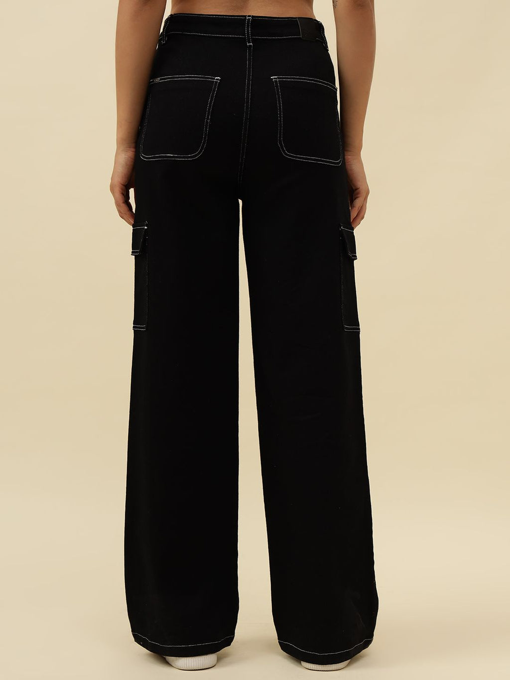 Black Cargo Stretchable Jean Beatnik