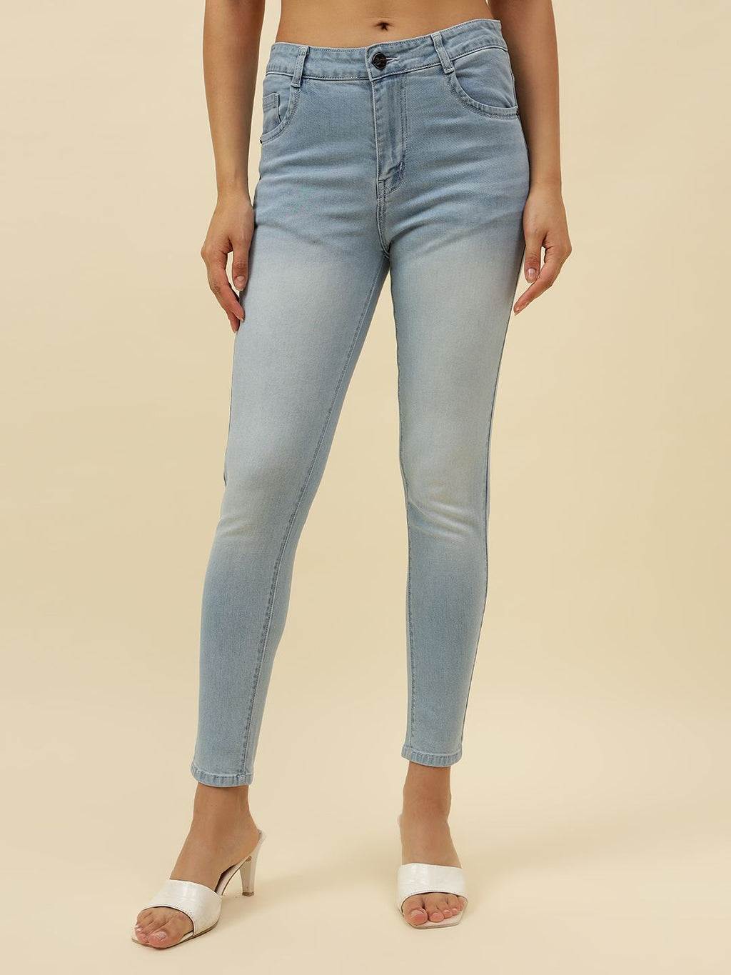 Sky Blue Slim Fit Stretchable Jean Beatnik