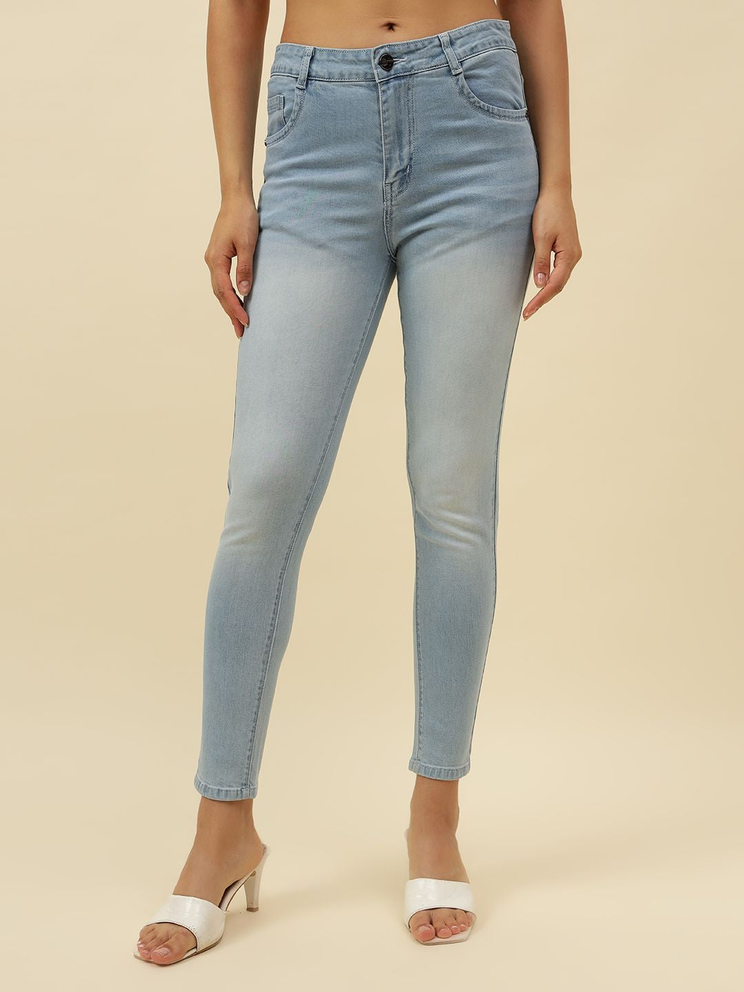 Sky Blue Slim Fit Stretchable Jean Beatnik