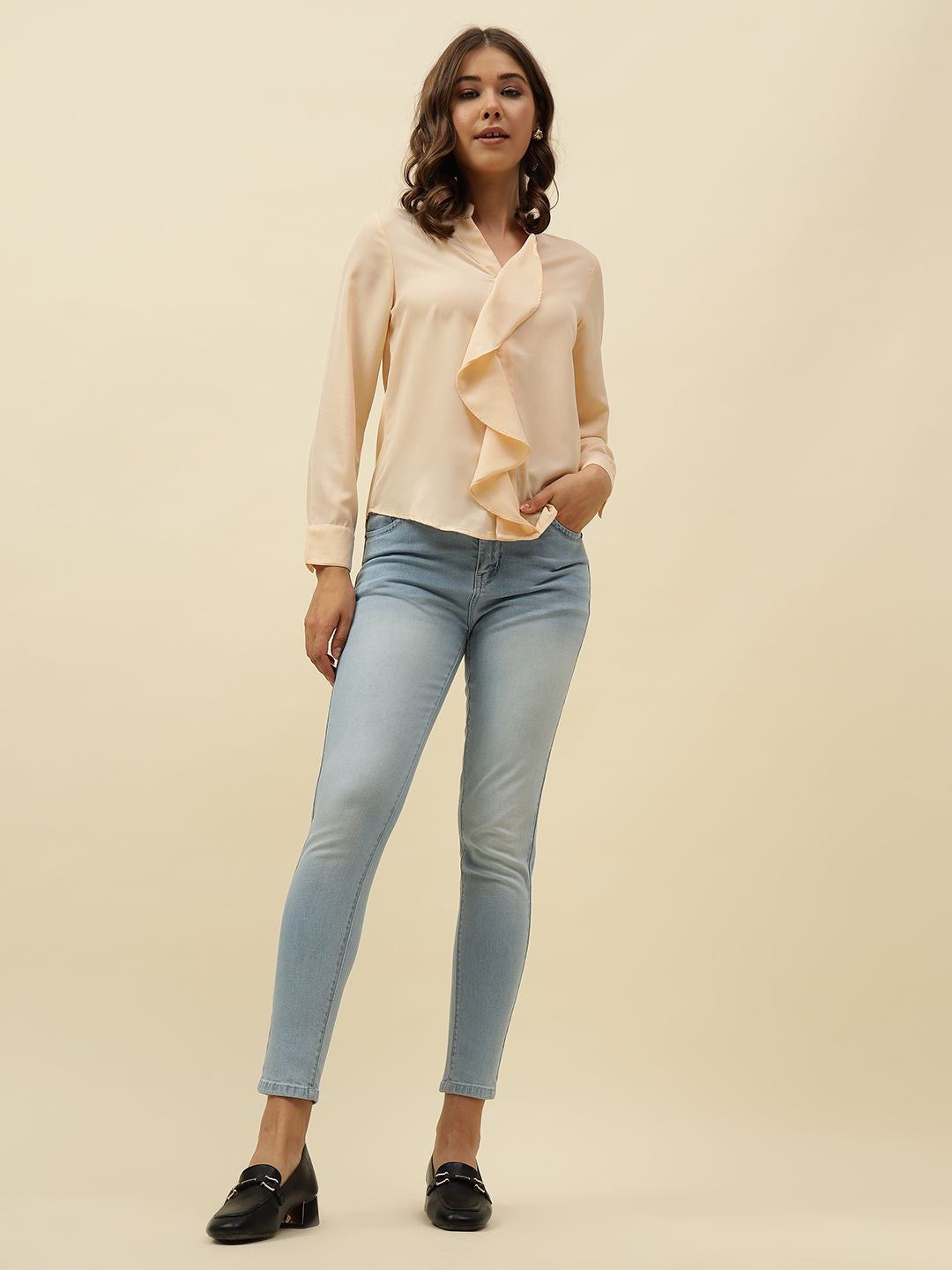 Sky Blue Slim Fit Stretchable Jean Beatnik