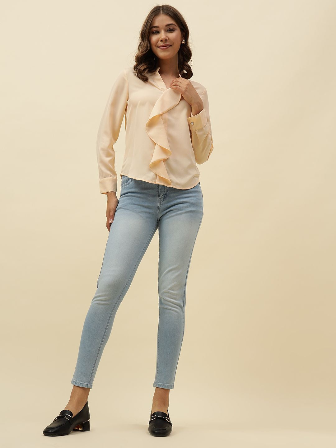 Sky Blue Slim Fit Stretchable Jean Beatnik