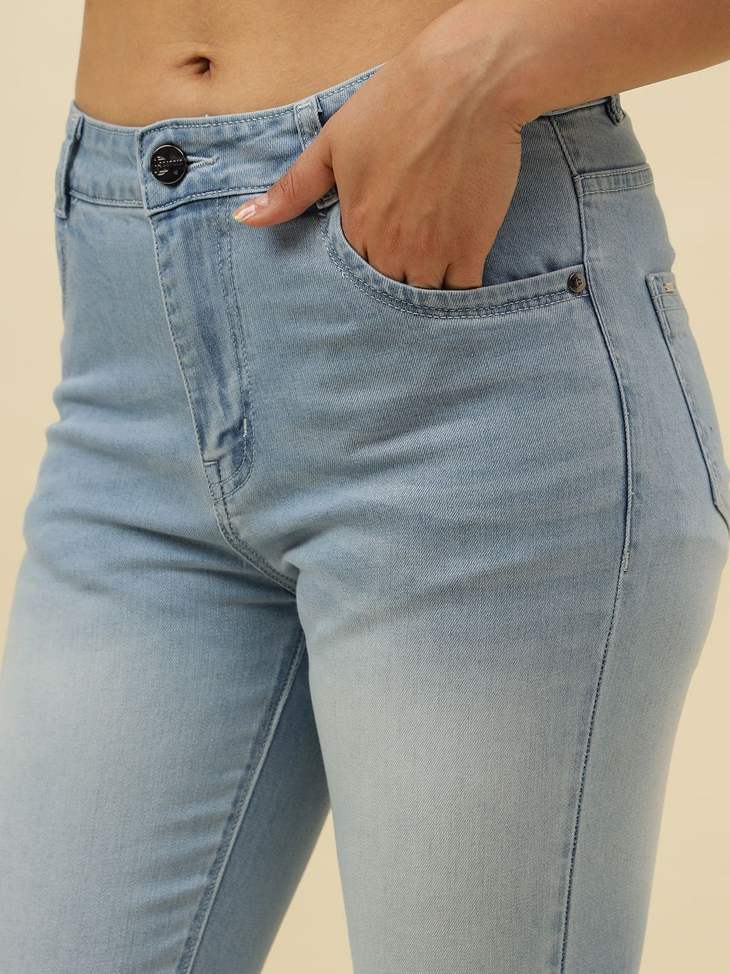 Sky Blue Slim Fit Stretchable Jean Beatnik