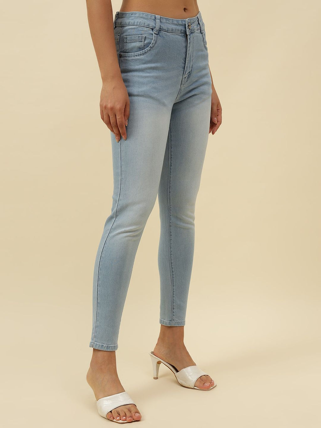 Sky Blue Slim Fit Stretchable Jean Beatnik