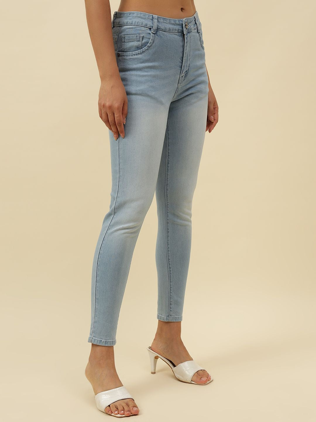 Sky Blue Slim Fit Stretchable Jean Beatnik