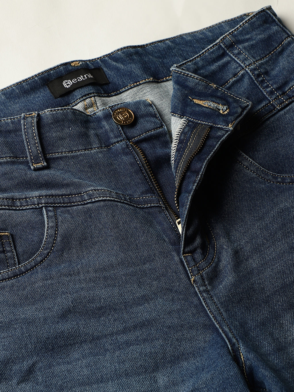 Beatnik Casual Wear Stretchable High-Rise Denim Jeans Beatnik India