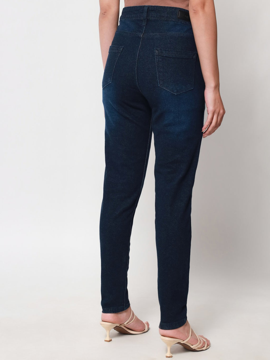 Beatnik Dark Blue Stretchable Slim Fit Womens Jeans Beatnik India