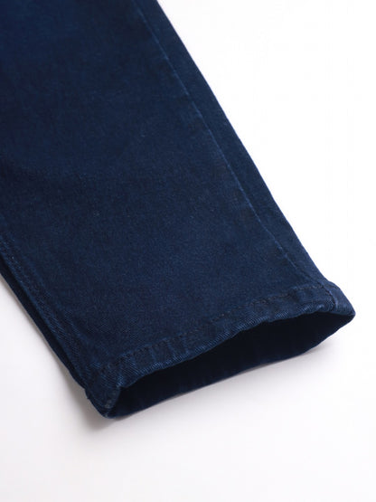 Beatnik Dark Blue Ankle Length Slim Fit Womens Jeans Beatnik India