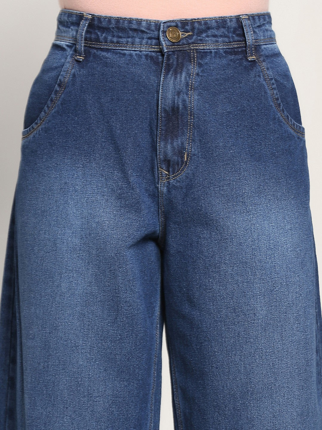 Beatnik Dark Blue Balloon Fit Womens Jeans Beatnik India