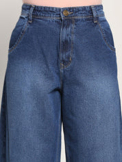 Beatnik Dark Blue Balloon Fit Womens Jeans Beatnik India