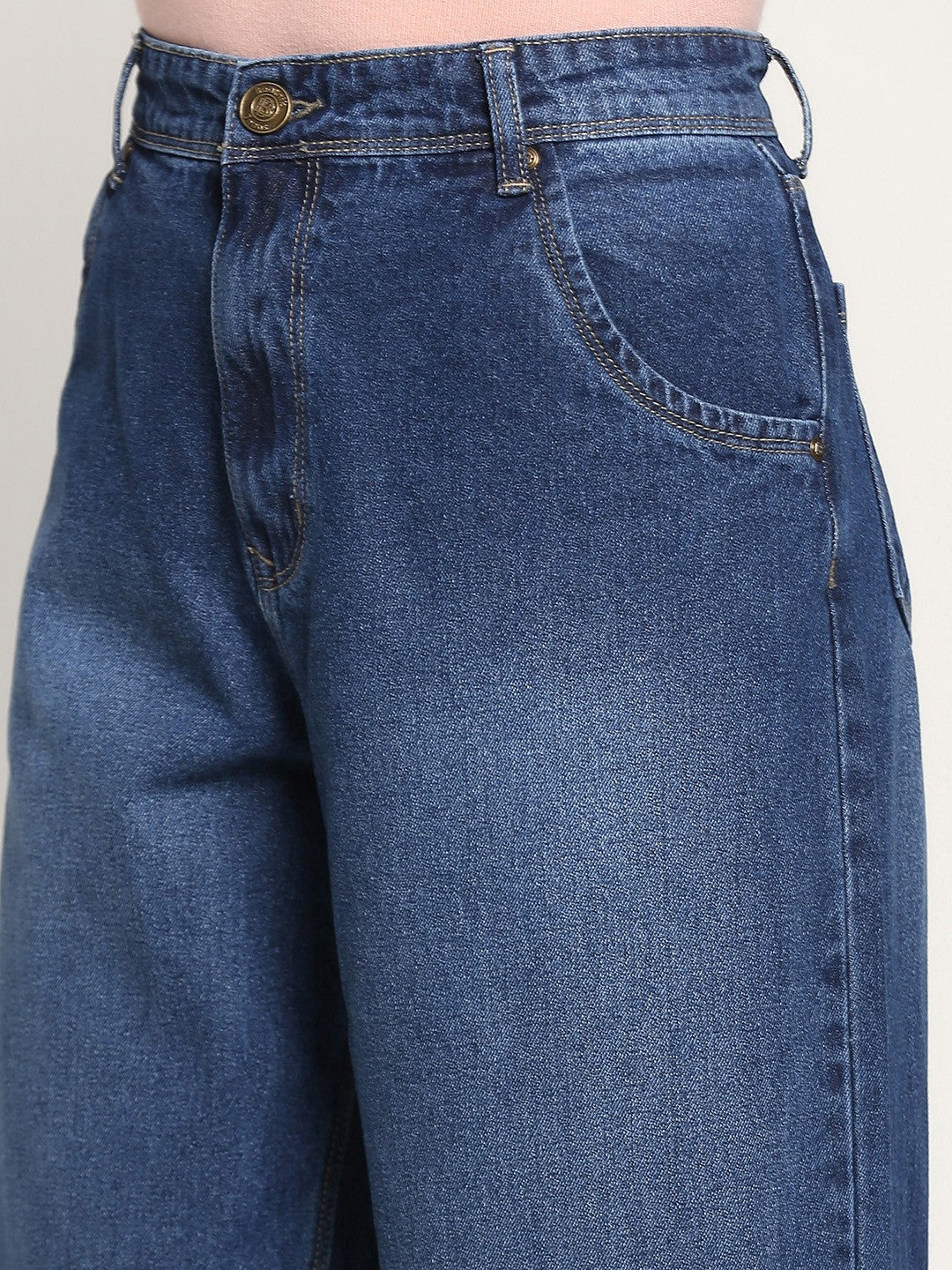 Beatnik Dark Blue Balloon Fit Womens Jeans Beatnik India