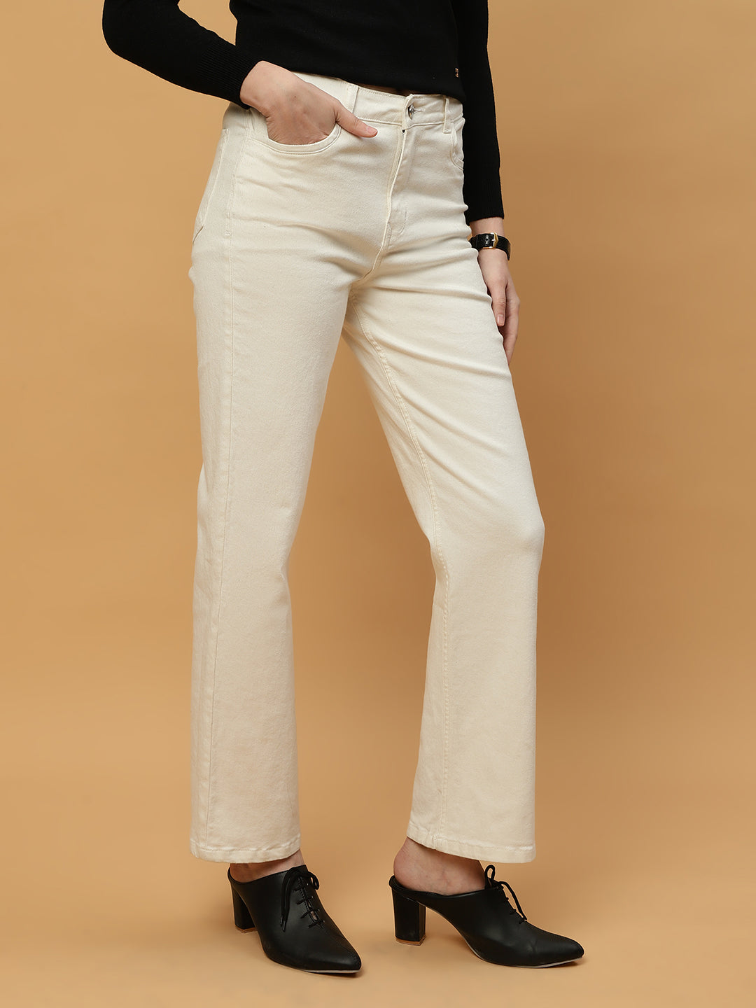 Beatnik Stretchable High-Rise Casual Wear Denim Jeans Beatnik India