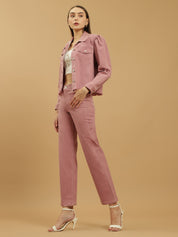 Beatnik Pink Ankle Length Slim Fit Womens Jeans Beatnik India