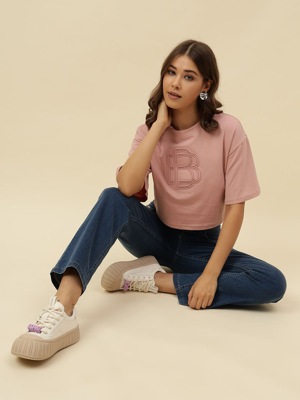 Straight Fit Denim Blue Womens Jeans Beatnik