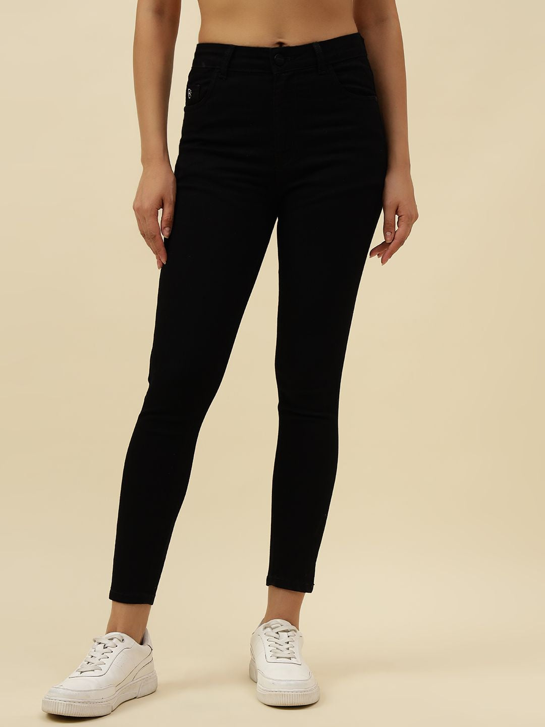 Slim Fit Black Womens Jeans Beatnik