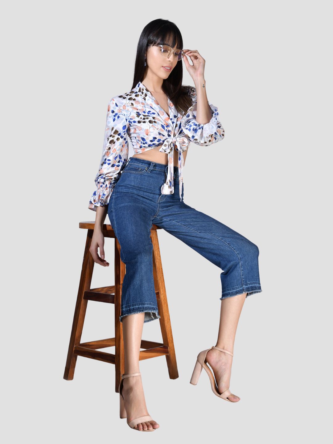 Beatnik White Butterfly Shrug Womens Shrugs Beatnik India