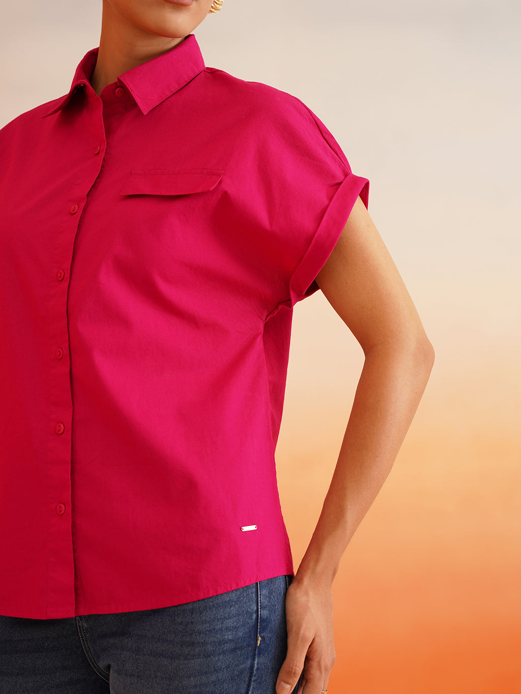 Elevate your wardrobe Hot Pink Western Shirt Beatnik