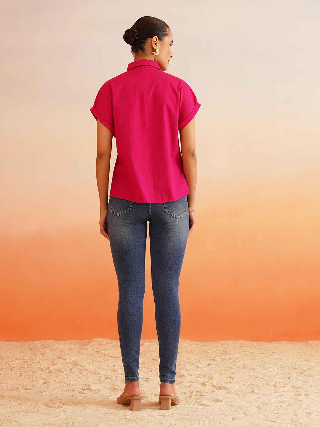 Elevate your wardrobe Hot Pink Western Shirt Beatnik