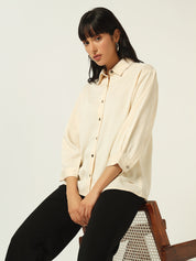 Beatnik Beige FormalL Shirt