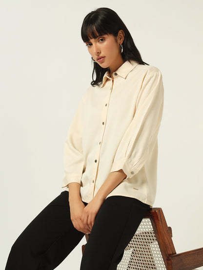 Beatnik Beige FormalL Shirt