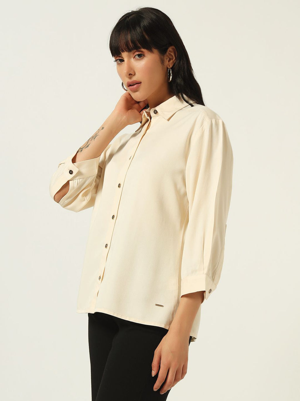 Beatnik Beige FormalL Shirt