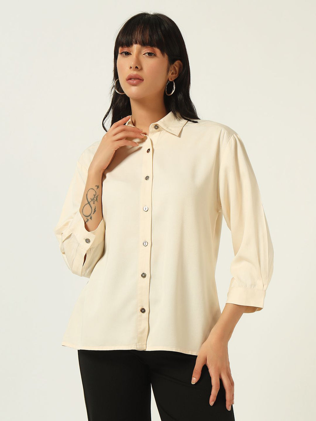 Beatnik Beige FormalL Shirt