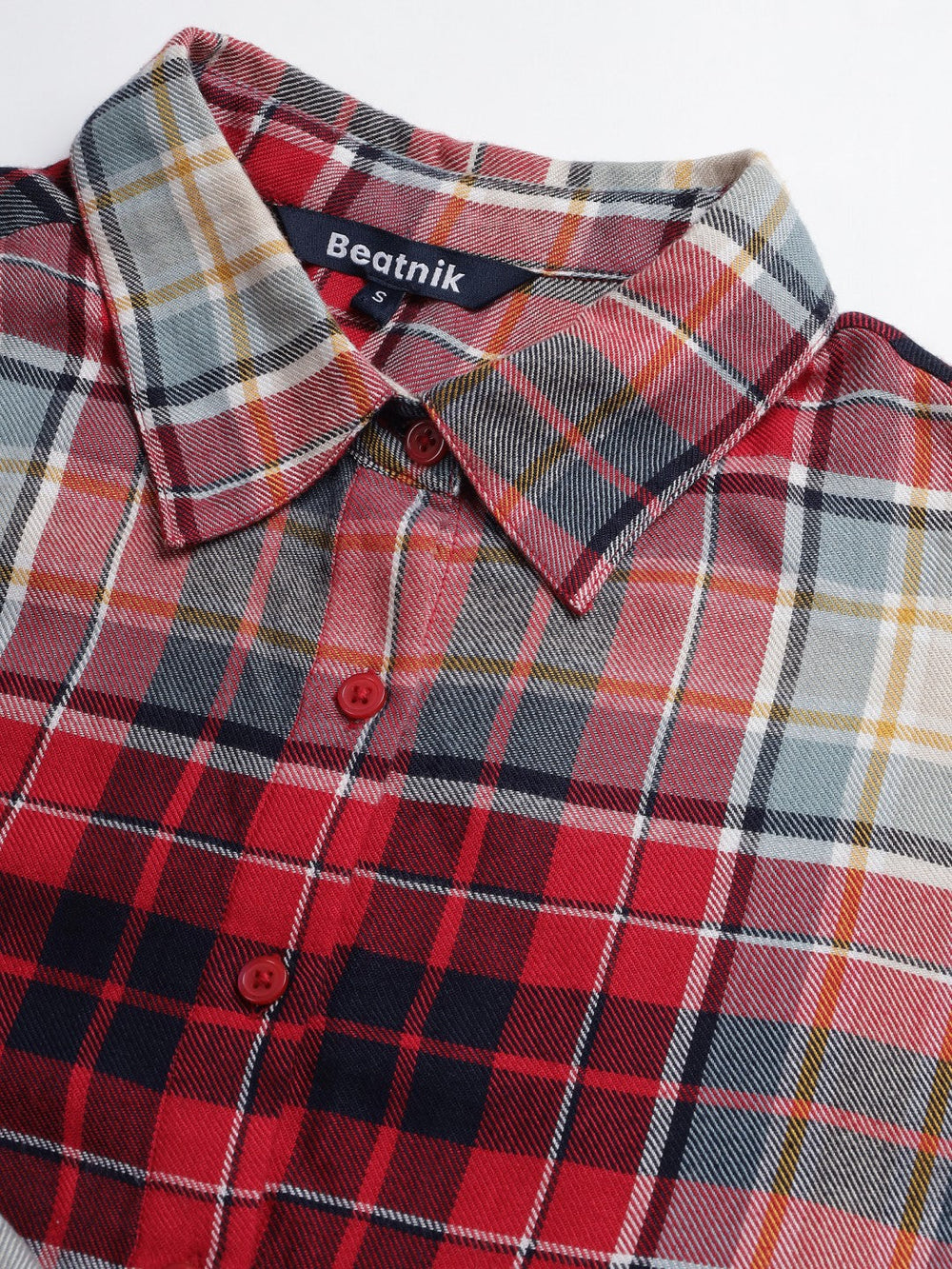 Beatnik Maroon Western  Womens Shirt Beatnik India