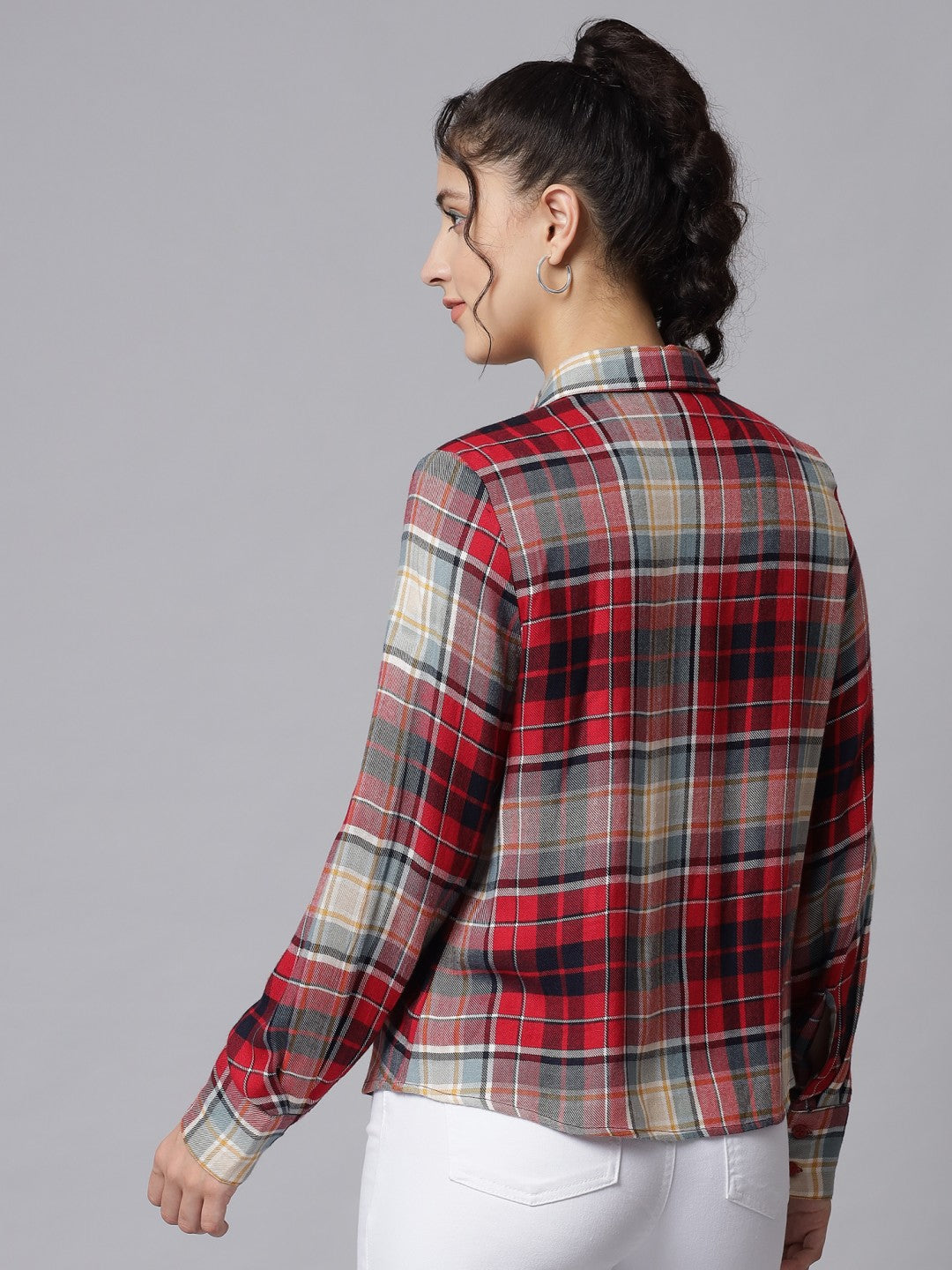 Beatnik Maroon Western  Womens Shirt Beatnik India