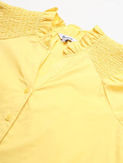 Beatnik Yellow Western  Womens Shirt Beatnik India