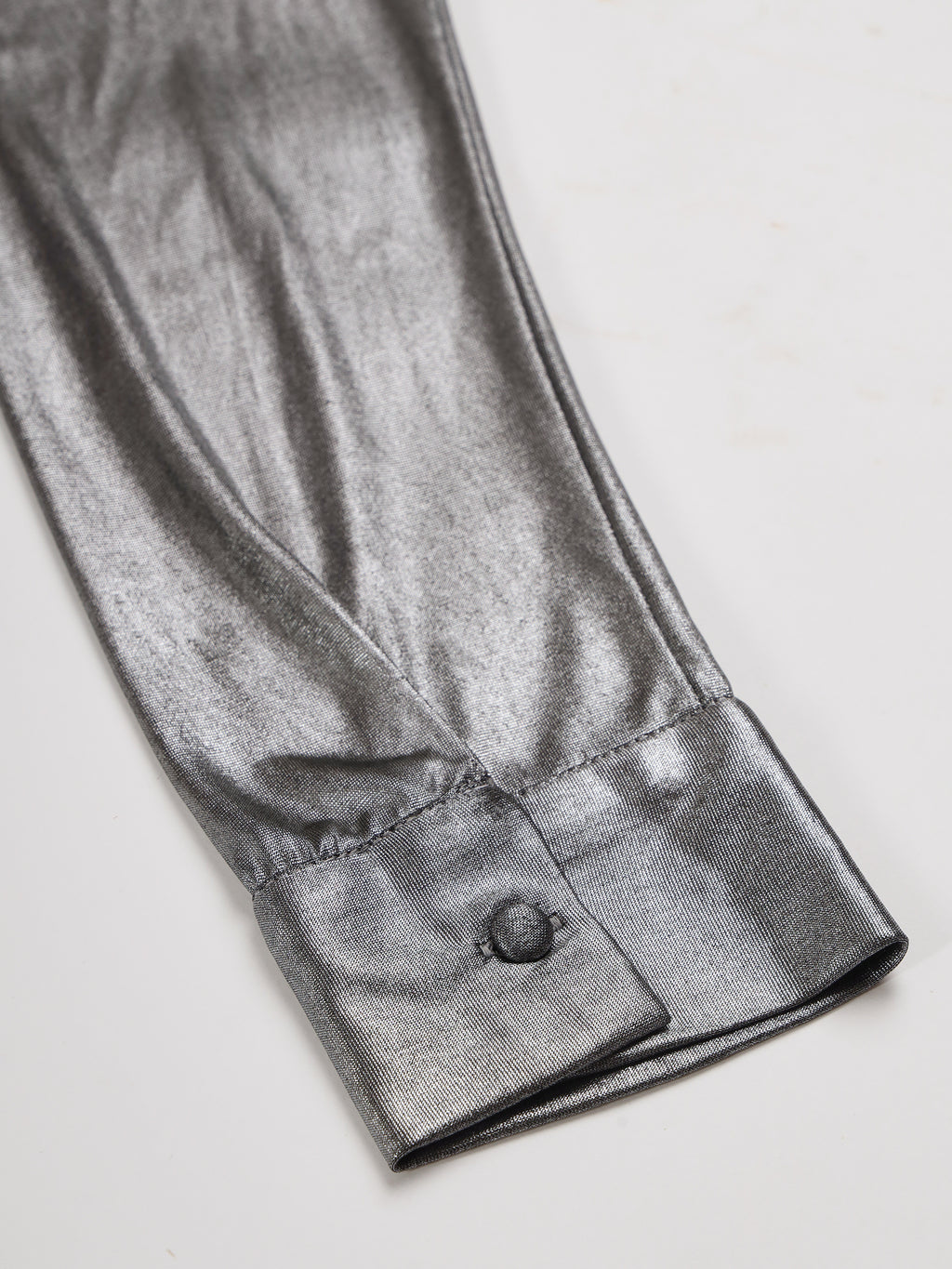 BeatnikParty wear Full Sleeve Silver Women Shirt