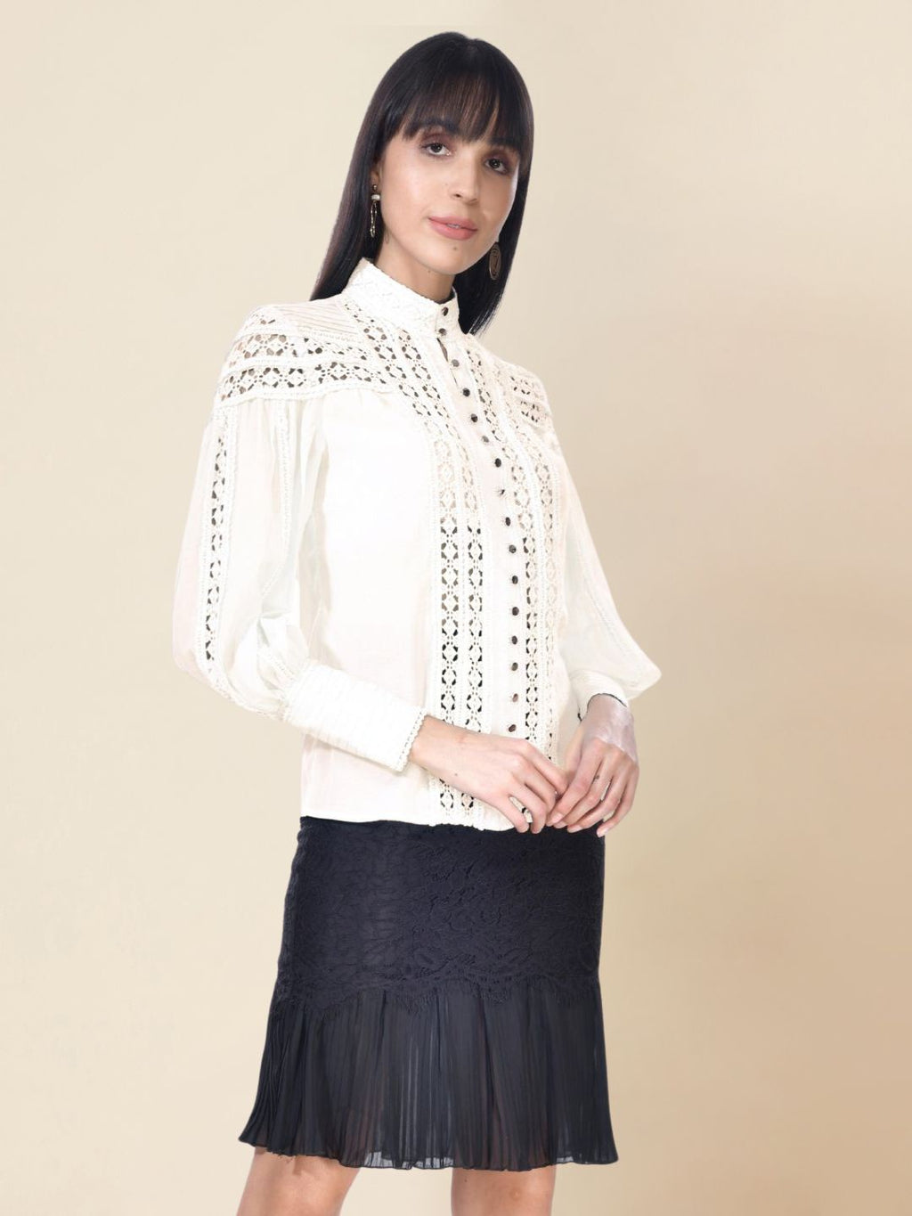 Beatnik Solid Casual Wear Full Sleeve Western Shirt Beatnik India