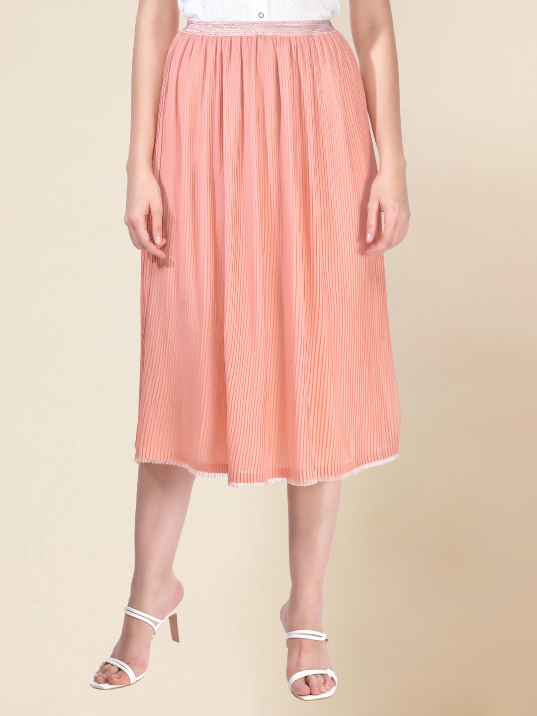 Beatnik Jacquard Flared Skirts Beatnik India