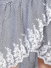 Beatnik Checkered Casual Wear High-Rise Wrap Skirts Beatnik India