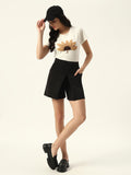 Beatnik Hot Above Knee Black Womens Shorts