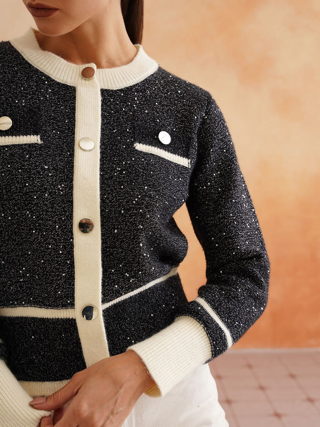 Cardigan Dark Grey Sweaters Beatnik