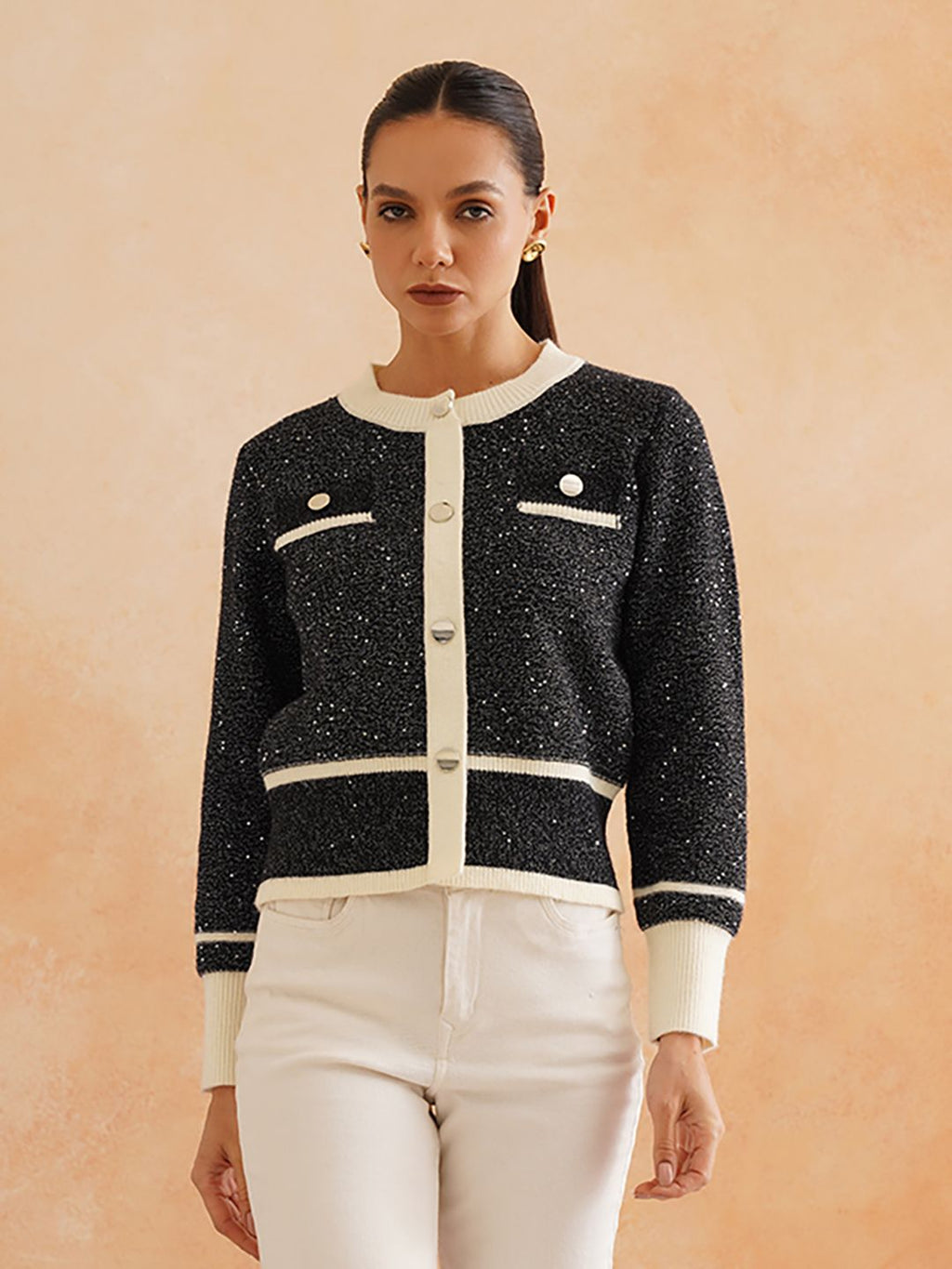 Cardigan Dark Grey Sweaters Beatnik