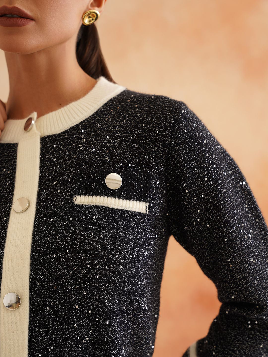 Cardigan Dark Grey Sweaters Beatnik