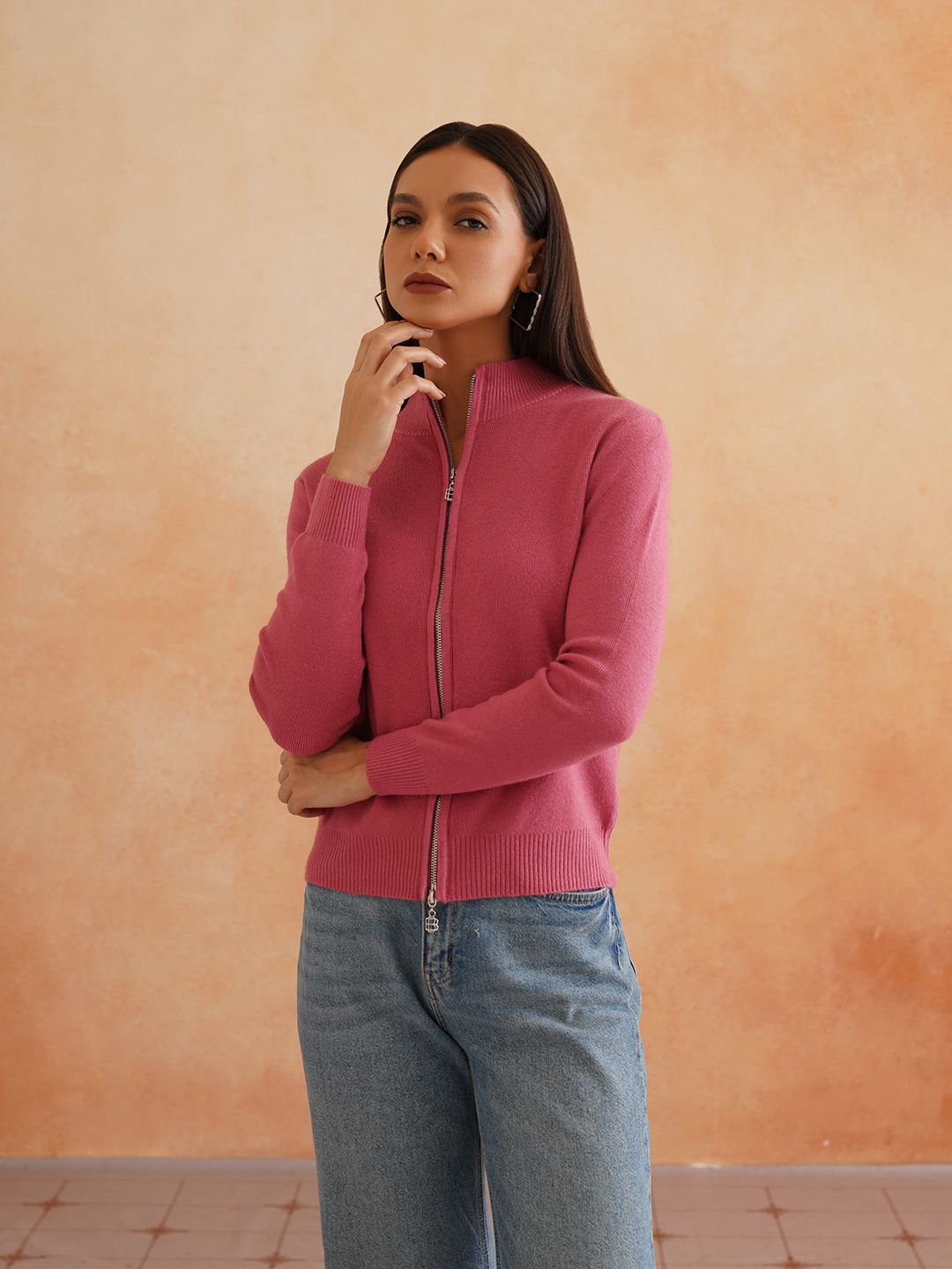 Cardigan Pink Sweaters Beatnik