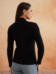 Pull Over Black Sweaters Beatnik