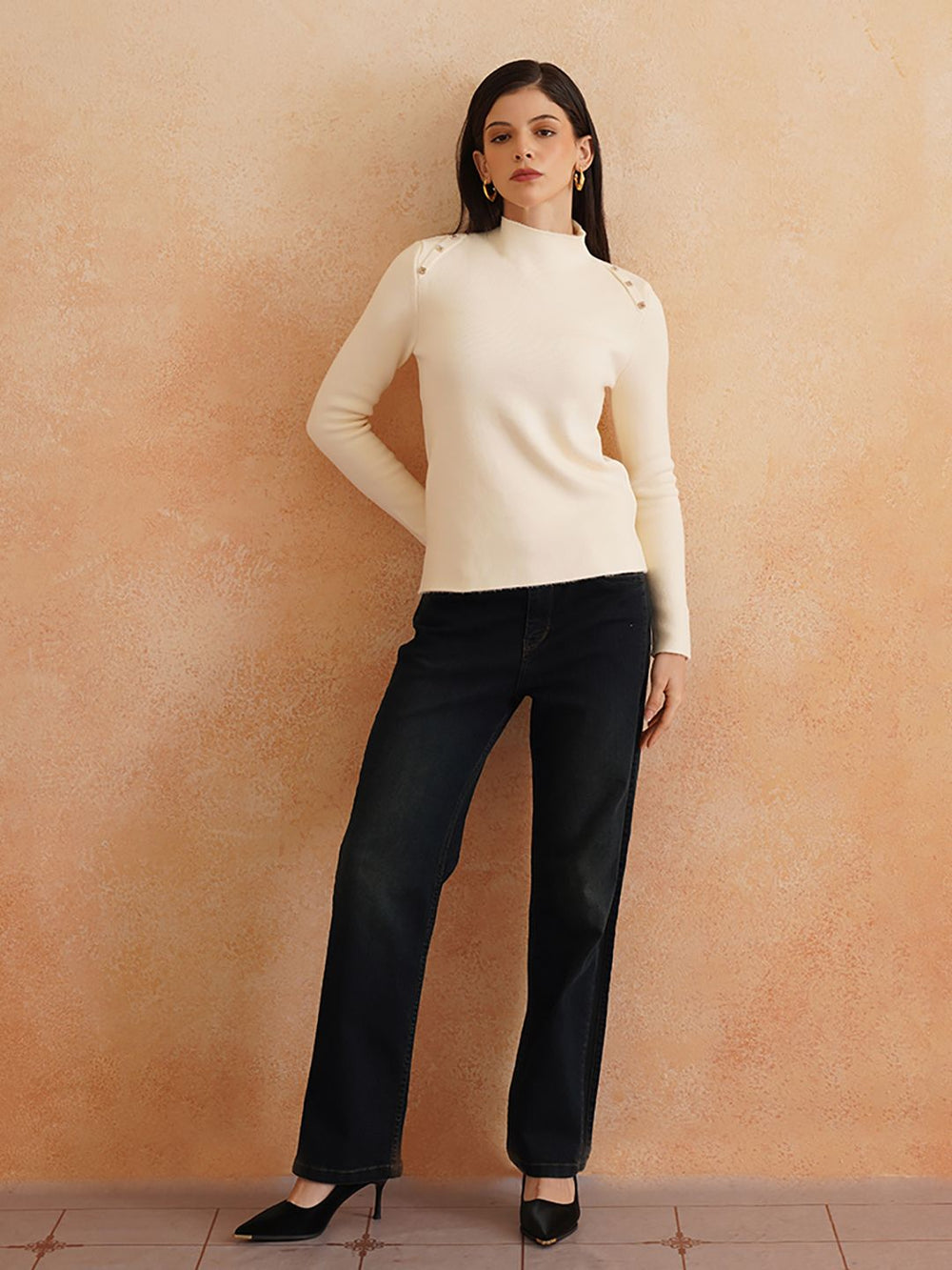 Pull Over Off White Sweaters Beatnik