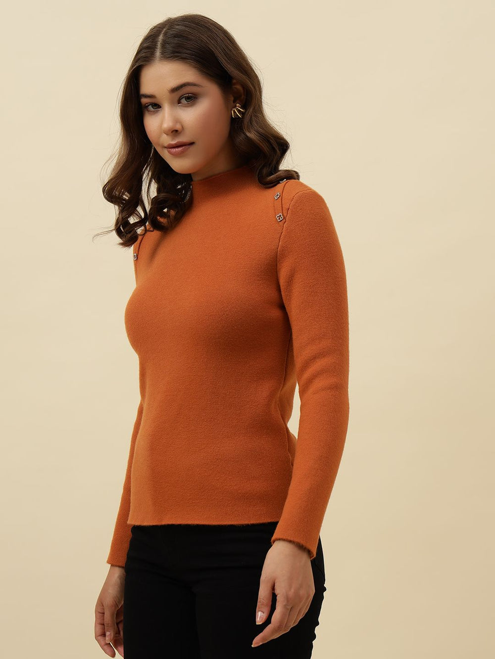 Pull Over Rust Sweaters Beatnik