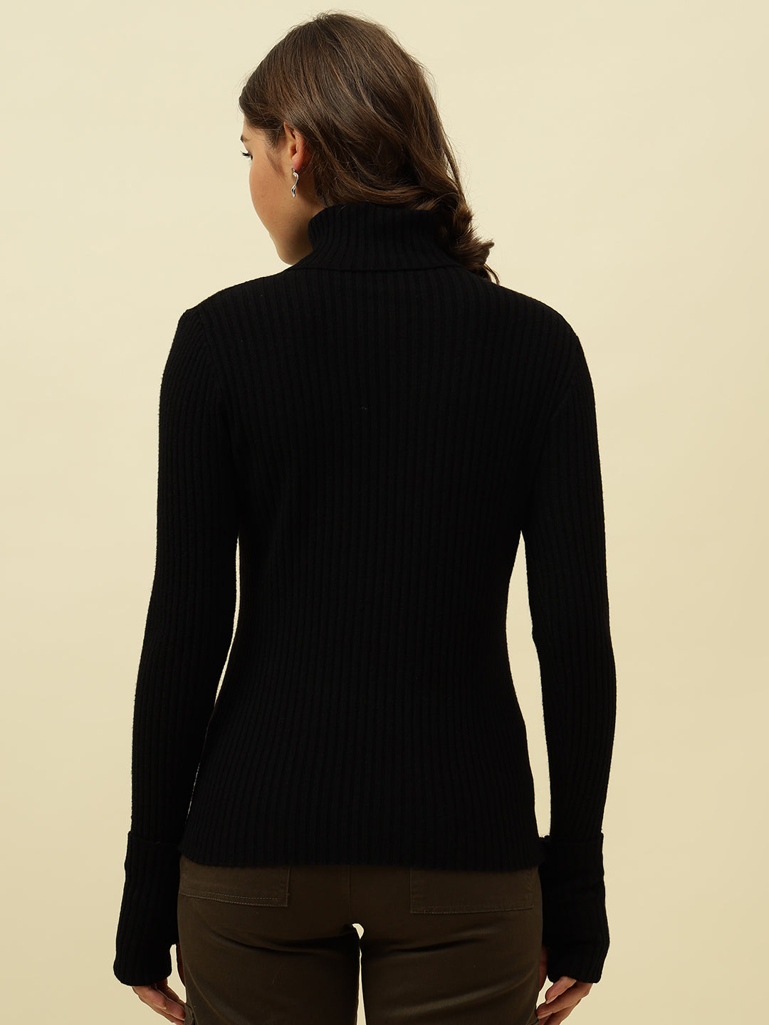 Pull Over Black Sweaters Beatnik