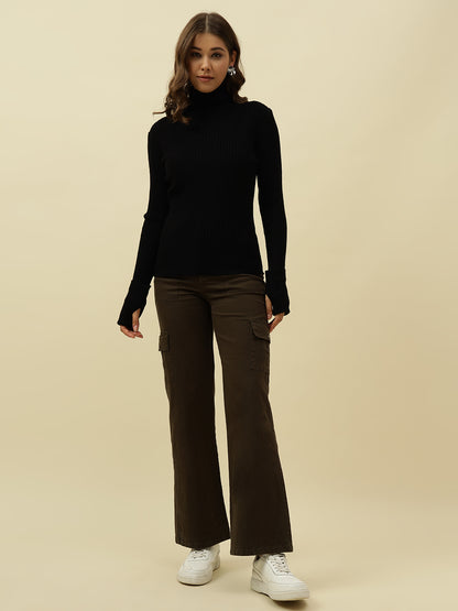 Pull Over Black Sweaters Beatnik