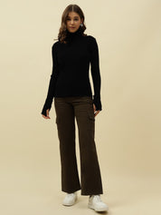 Pull Over Black Sweaters Beatnik