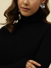 Pull Over Black Sweaters Beatnik