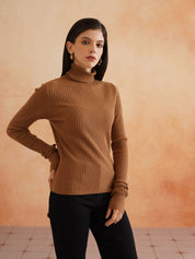 Pull Over Brown Sweaters Beatnik