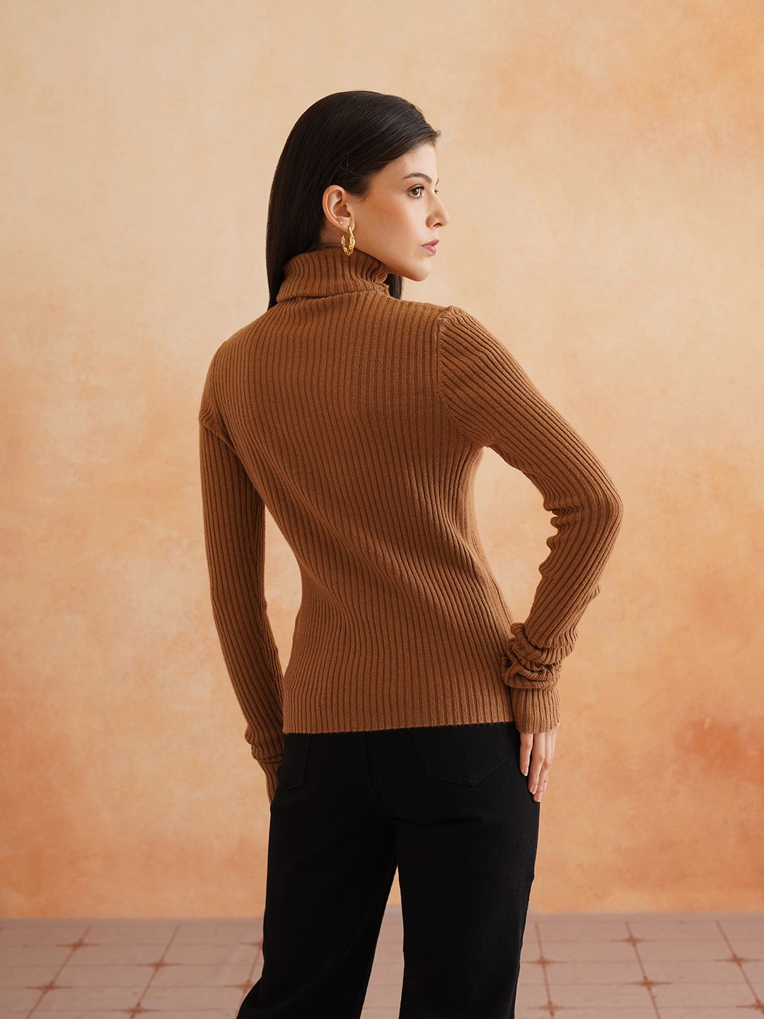 Pull Over Brown Sweaters Beatnik