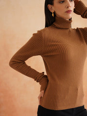 Pull Over Brown Sweaters Beatnik