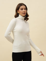 Pull Over White Sweaters Beatnik