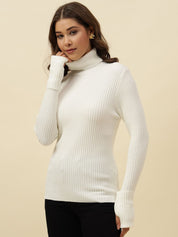 Pull Over White Sweaters Beatnik
