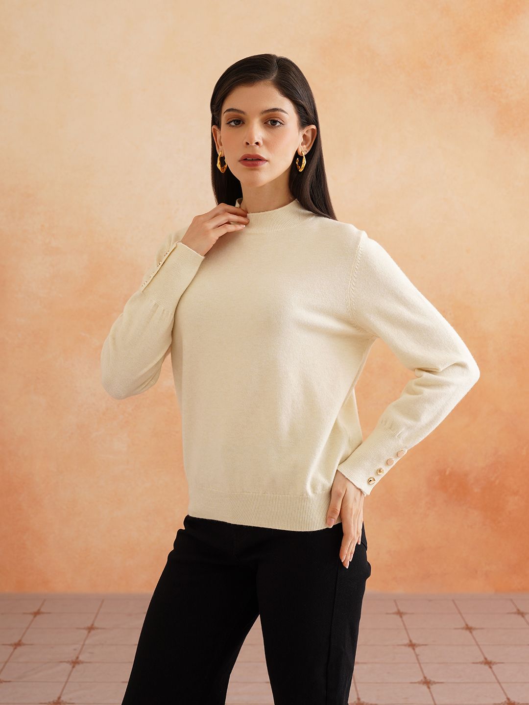 Pull Over Off White Sweaters Beatnik